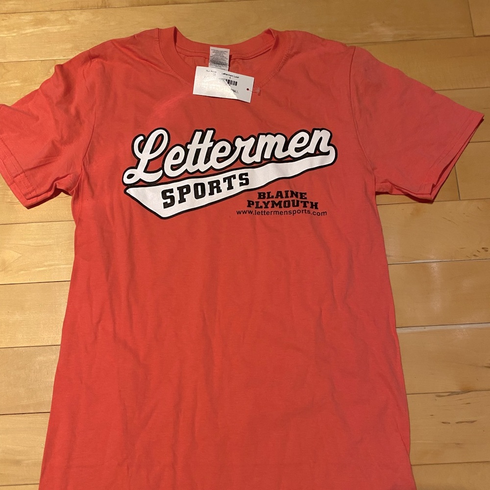 Adult small letterman tshirt